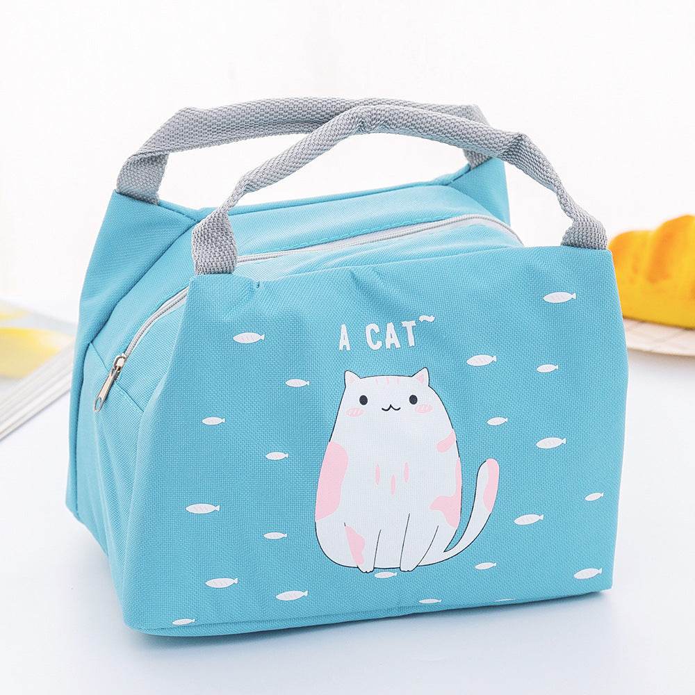 Cartoon Cute Student Insulation Bag Lunch Bag Small Lunch Box Bag - Mubimart