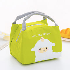 Cartoon Cute Student Insulation Bag Lunch Bag Small Lunch Box Bag - Mubimart - Lunch bag 