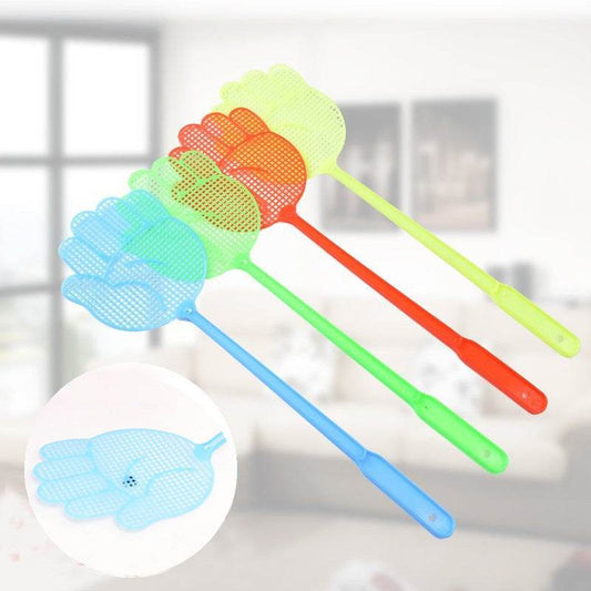Cartoon Extended Handle Plastic Manual Fly Swatter Mosquito - Mubimart