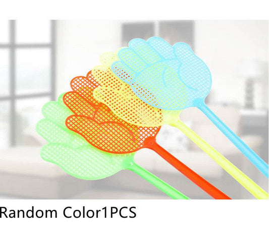 Cartoon Extended Handle Plastic Manual Fly Swatter Mosquito - Mubimart