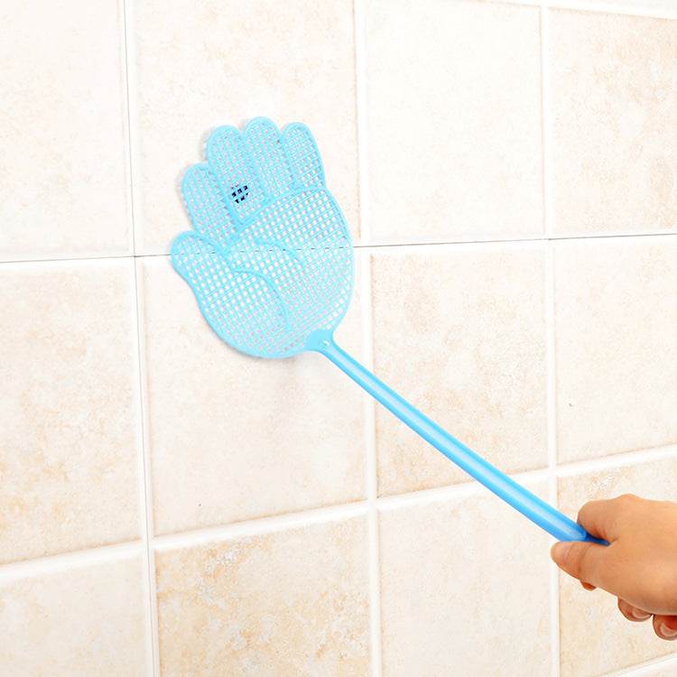 Cartoon Extended Handle Plastic Manual Fly Swatter Mosquito - Mubimart