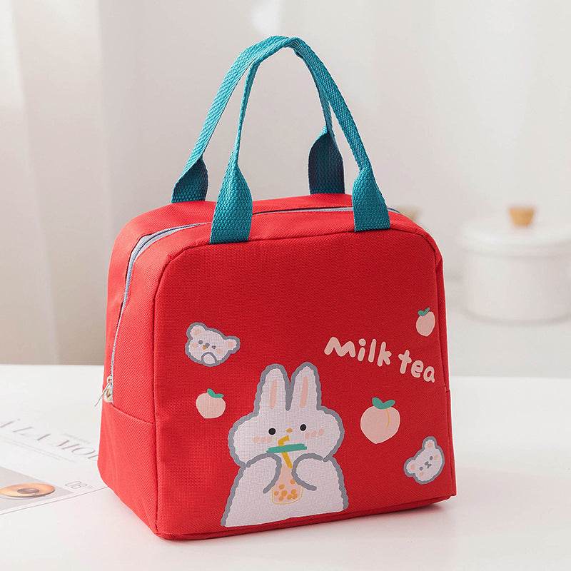 Cartoon Insulated Lunch Bag Zipper Lunch Bag - Mubimart