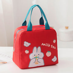 Cartoon Insulated Lunch Bag Zipper Lunch Bag - Mubimart -  