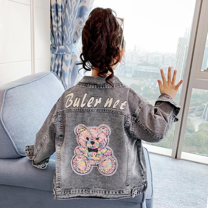 Cartoon Jacket Clothes Children Denim Tops - Mubimart -  