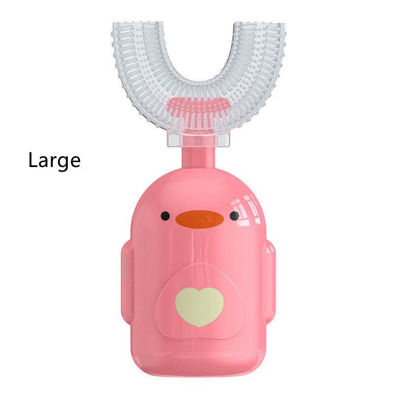 Cartoon Little Yellow Duck U-shaped Manual Toothbrush Boxed Children - Mubimart