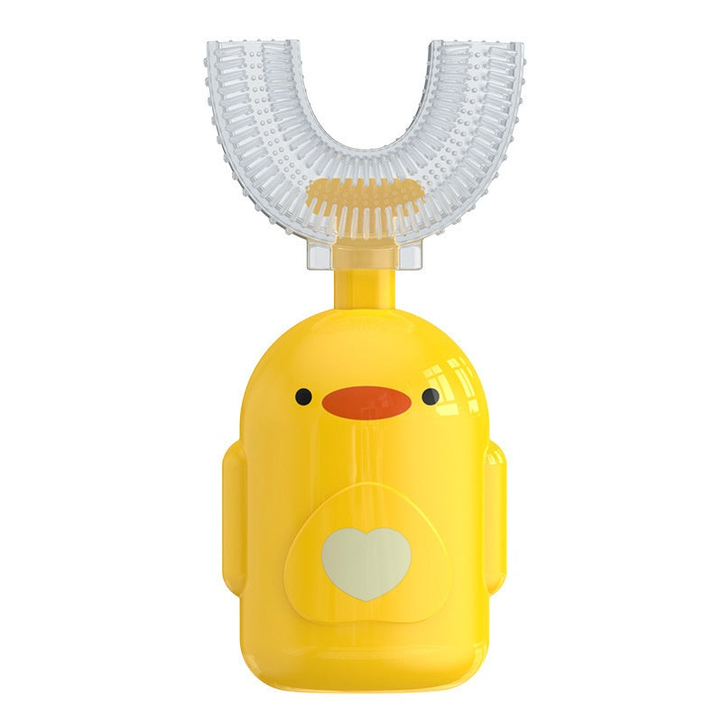 Cartoon Little Yellow Duck U-shaped Manual Toothbrush Boxed Children - Mubimart -  