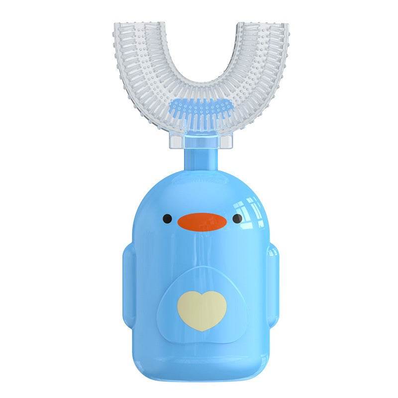 Cartoon Little Yellow Duck U-shaped Manual Toothbrush Boxed Children - Mubimart