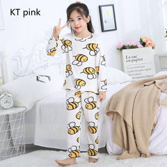 Cartoon Long-sleeved Girls In Autumn Big Children Kids - Mubimart - Sleepwear & Robes 