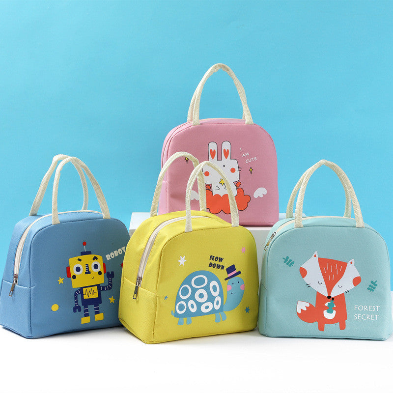 Cartoon Lunch Bag Insulation Bag Oxford Cloth Lunch Bag With Rice - Mubimart - Lunch bag 