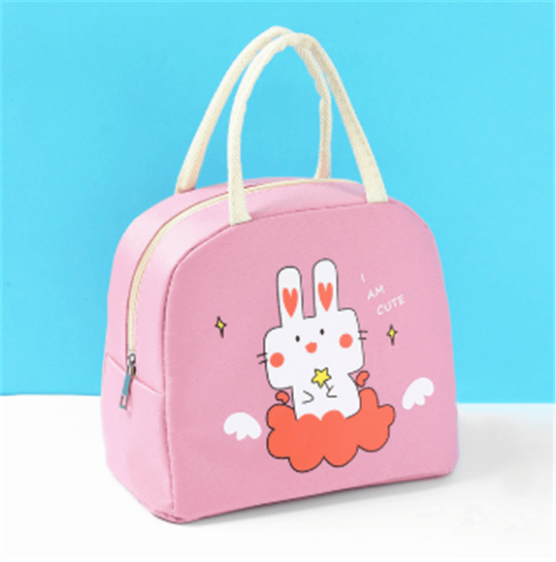Cartoon Lunch Bag Insulation Bag Oxford Cloth Lunch Bag With Rice - Mubimart