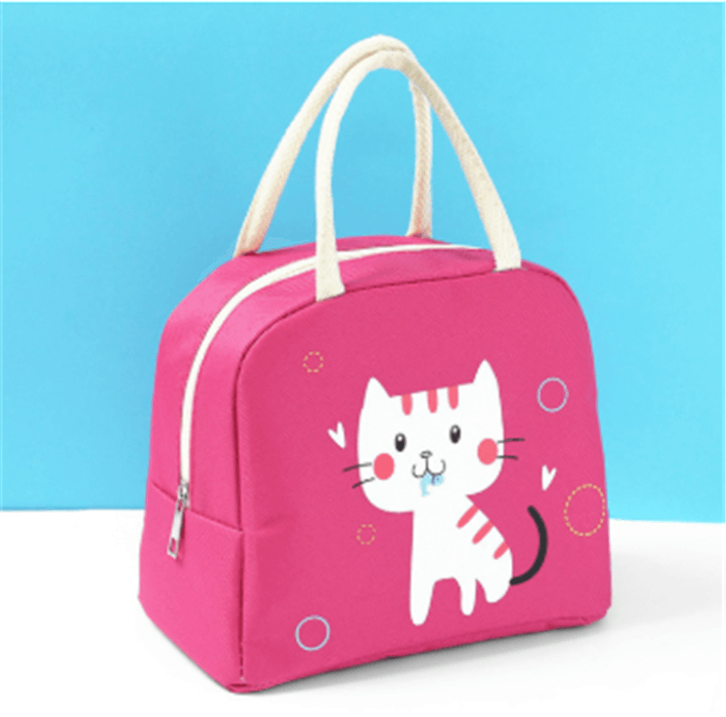 Cartoon Lunch Bag Insulation Bag Oxford Cloth Lunch Bag With Rice - Mubimart
