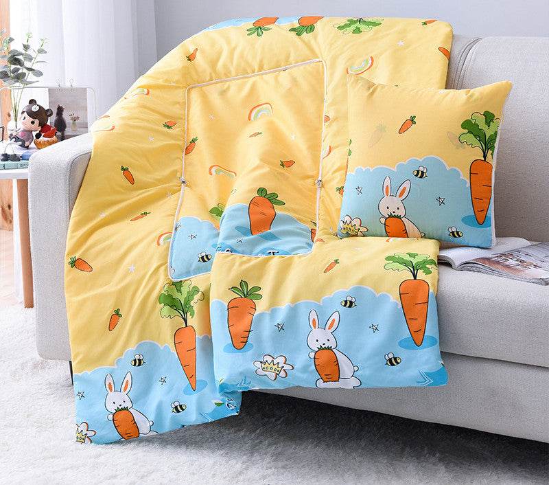 Cartoon Pillow Quilt Custom Logo Multifunctional Dual-purpose Pillow Quilt Office Nap Pillow Quilt - Mubimart