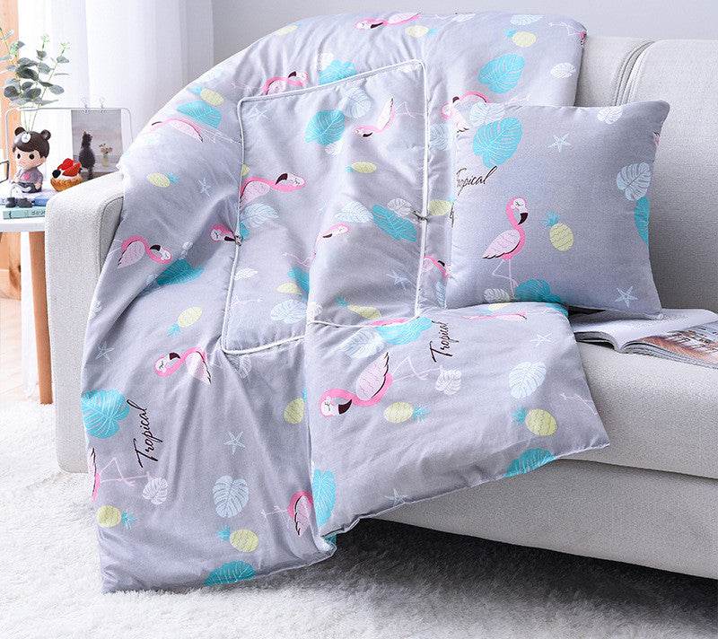 Cartoon Pillow Quilt Custom Logo Multifunctional Dual-purpose Pillow Quilt Office Nap Pillow Quilt - Mubimart