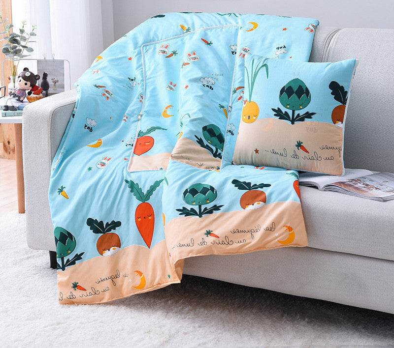 Cartoon Pillow Quilt Custom Logo Multifunctional Dual-purpose Pillow Quilt Office Nap Pillow Quilt - Mubimart