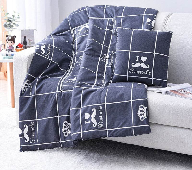 Cartoon Pillow Quilt Custom Logo Multifunctional Dual-purpose Pillow Quilt Office Nap Pillow Quilt - Mubimart