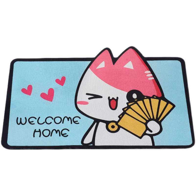 Cartoon Welcome Entrance Doormats Carpets Rugs For Home Bath - Mubimart - Bathroom rug 