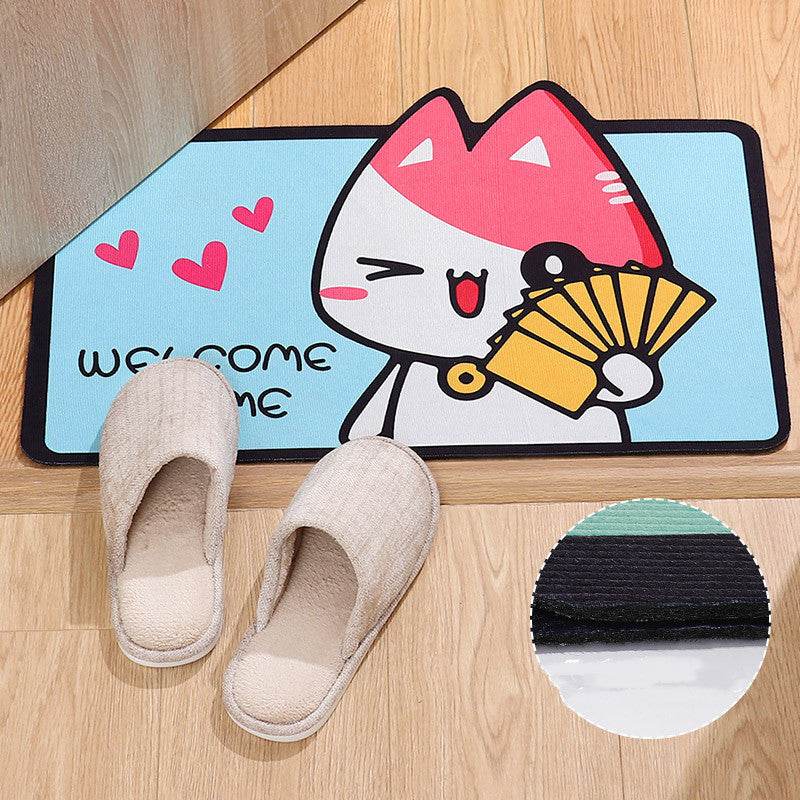 Cartoon Welcome Entrance Doormats Carpets Rugs For Home Bath - Mubimart