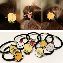 Cartoon animal hair rope hair accessories - Mubimart -  