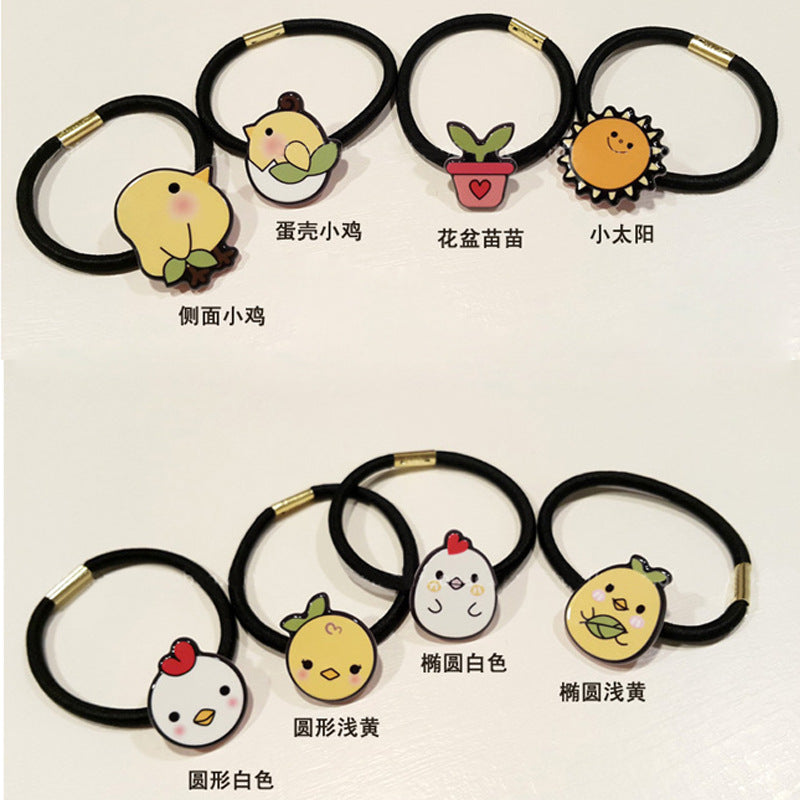 Cartoon animal hair rope hair accessories - Mubimart -  