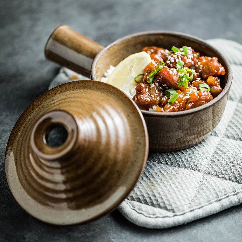 Casserole Ceramic Milk Pot Stoneware Household Clay Rice High Temperature - Mubimart