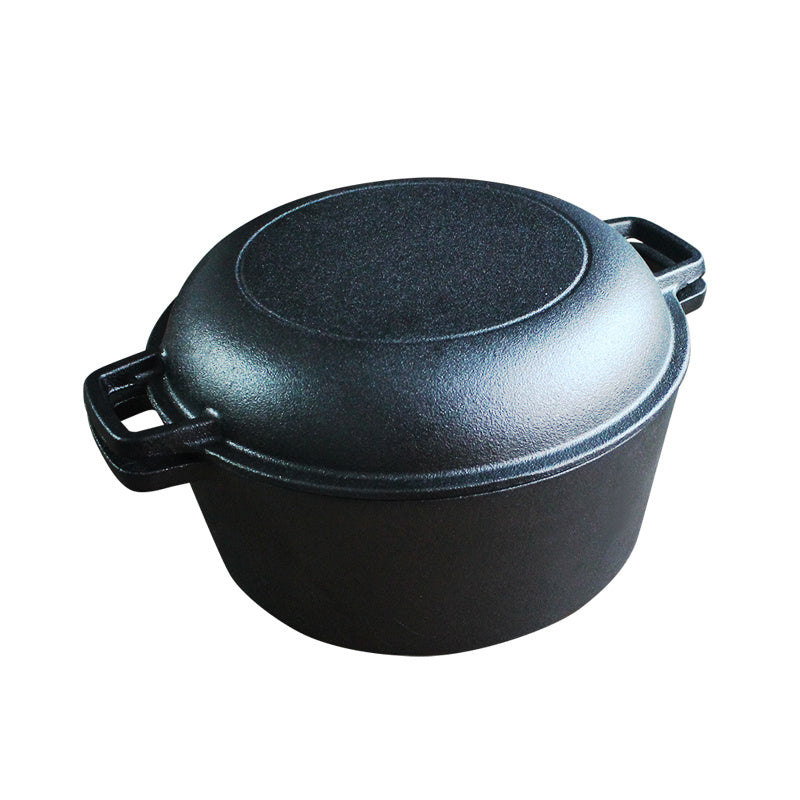 Cast Iron Bread Pan Roasted European Package Dual-Purpose Pot Multi-Purpose Pot Stew  Pot - Mubimart -  