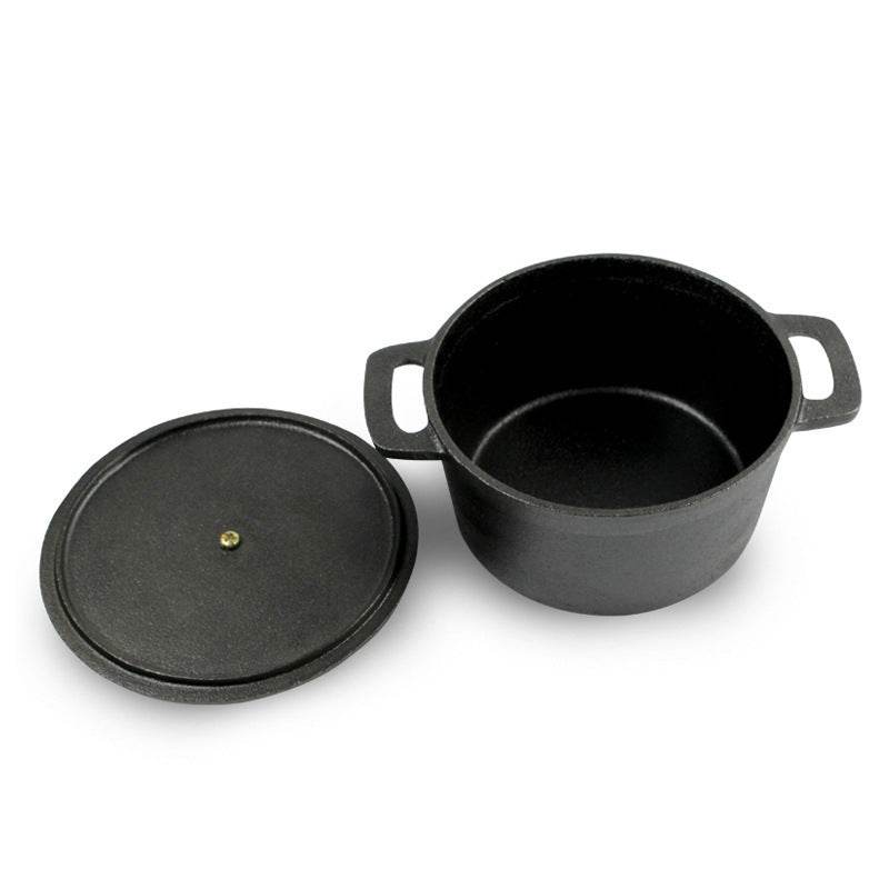 Cast Iron Uncoated Mini Milk Pot Baby Food Pot - Mubimart