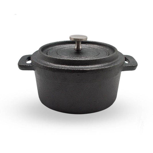 Cast Iron Uncoated Mini Milk Pot Baby Food Pot - Mubimart