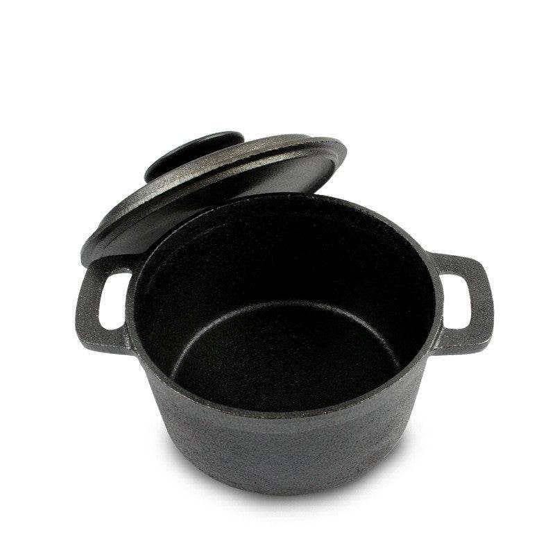 Cast Iron Uncoated Mini Milk Pot Baby Food Pot - Mubimart