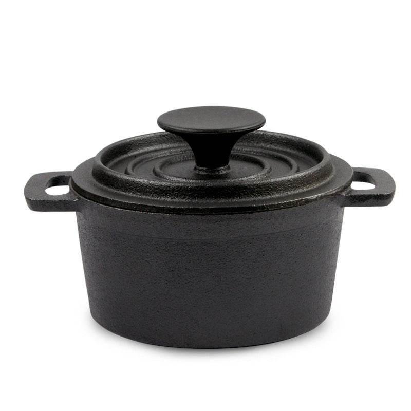 Cast Iron Uncoated Mini Milk Pot Baby Food Pot - Mubimart