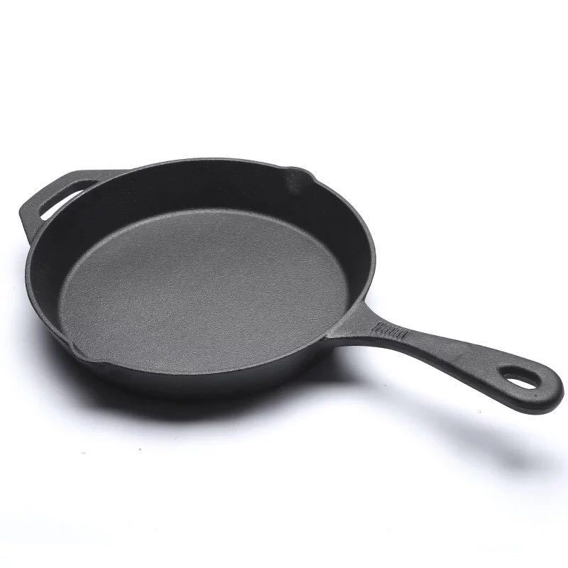 Cast Iron Uncoated Non-Stick Pan - Mubimart -  