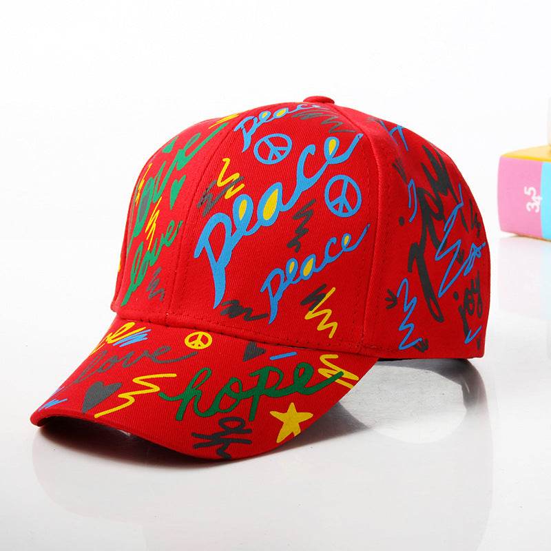 Casual Graffiti Baseball Hat - Mubimart