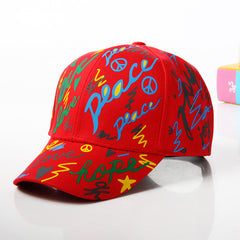 Casual Graffiti Baseball Hat - Mubimart -  