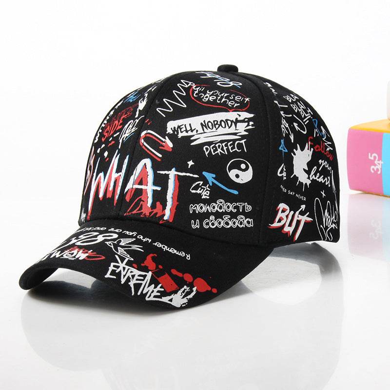 Casual Graffiti Baseball Hat - Mubimart