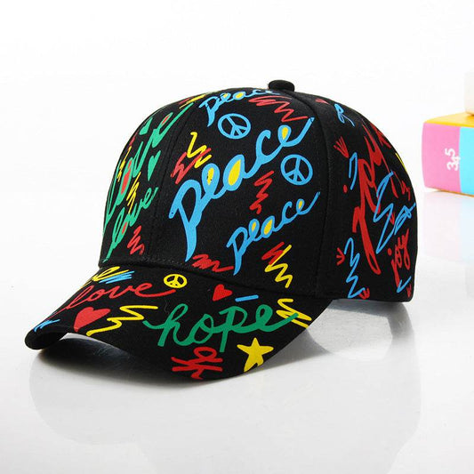 Casual Graffiti Baseball Hat - Mubimart