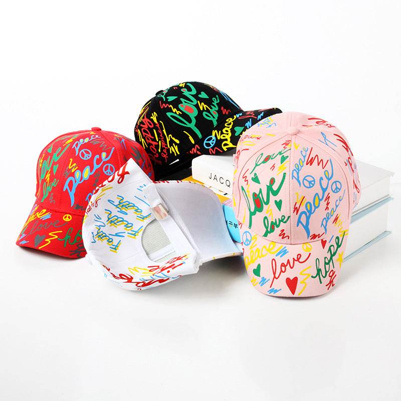 Casual Graffiti Baseball Hat - Mubimart