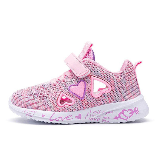 Casual Shoes Light Mesh Sneakers Kids Summer Children Fashion Tenis Cute Sport Cartoon Female Running Sock Footwear - Mubimart