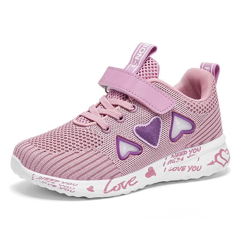 Casual Shoes Light Mesh Sneakers Kids Summer Children Fashion Tenis Cute Sport Cartoon Female Running Sock Footwear - Mubimart