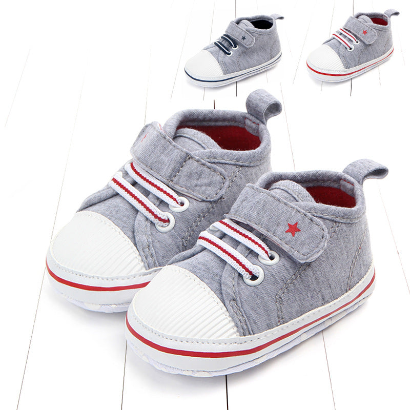 Casual elastic baby shoes soft sole walking shoes - Mubimart - Baby Shoes 