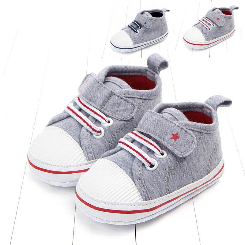 Casual elastic baby shoes soft sole walking shoes - Mubimart