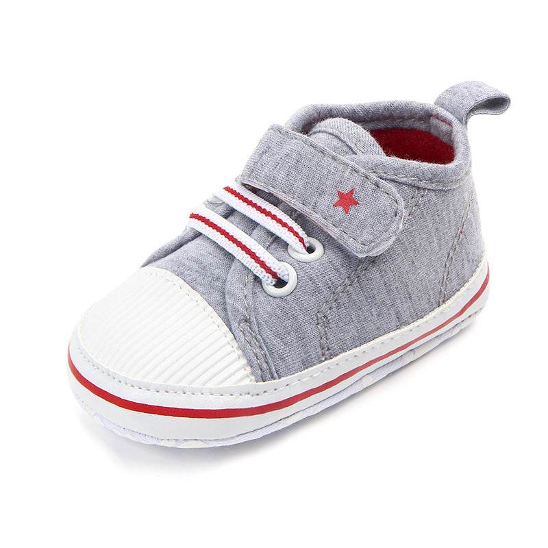 Casual elastic baby shoes soft sole walking shoes - Mubimart