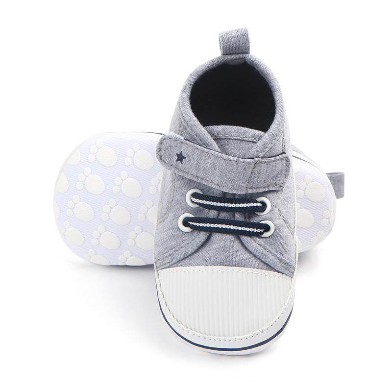 Casual elastic baby shoes soft sole walking shoes - Mubimart