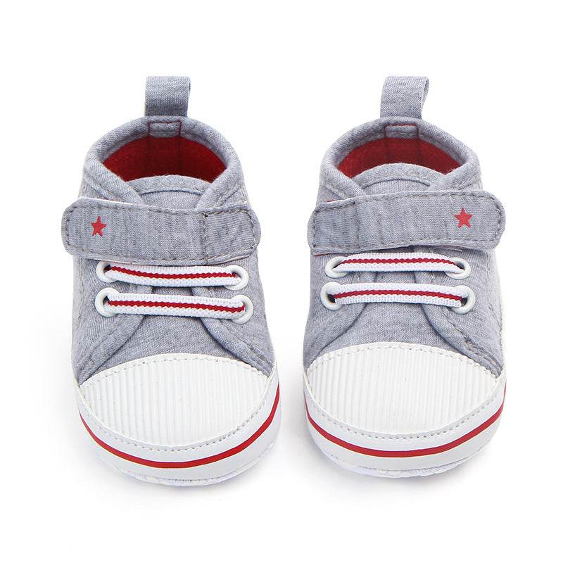 Casual elastic baby shoes soft sole walking shoes - Mubimart