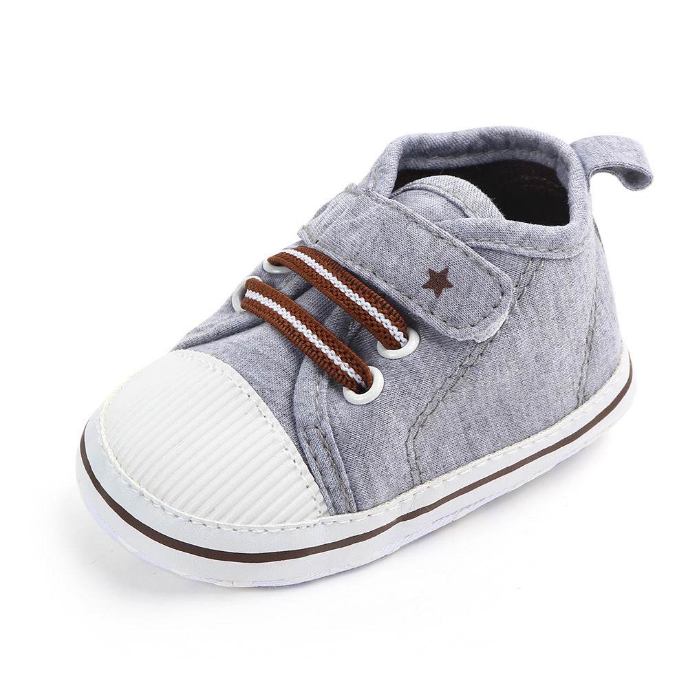 Casual elastic baby shoes soft sole walking shoes - Mubimart