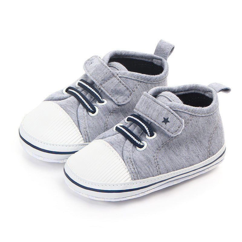 Casual elastic baby shoes soft sole walking shoes - Mubimart -  