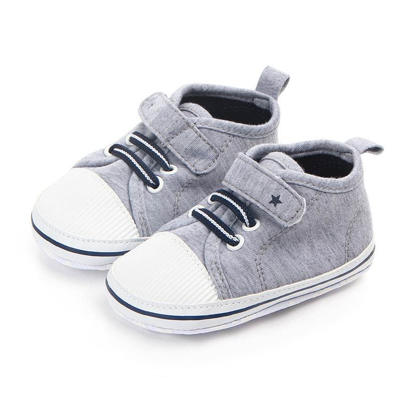 Casual elastic baby shoes soft sole walking shoes - Mubimart