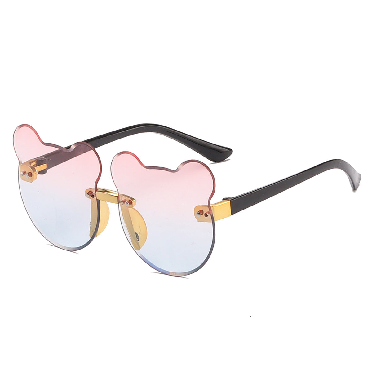 Cat Ear Kids Sunglasses Frameless Shape - Mubimart -  