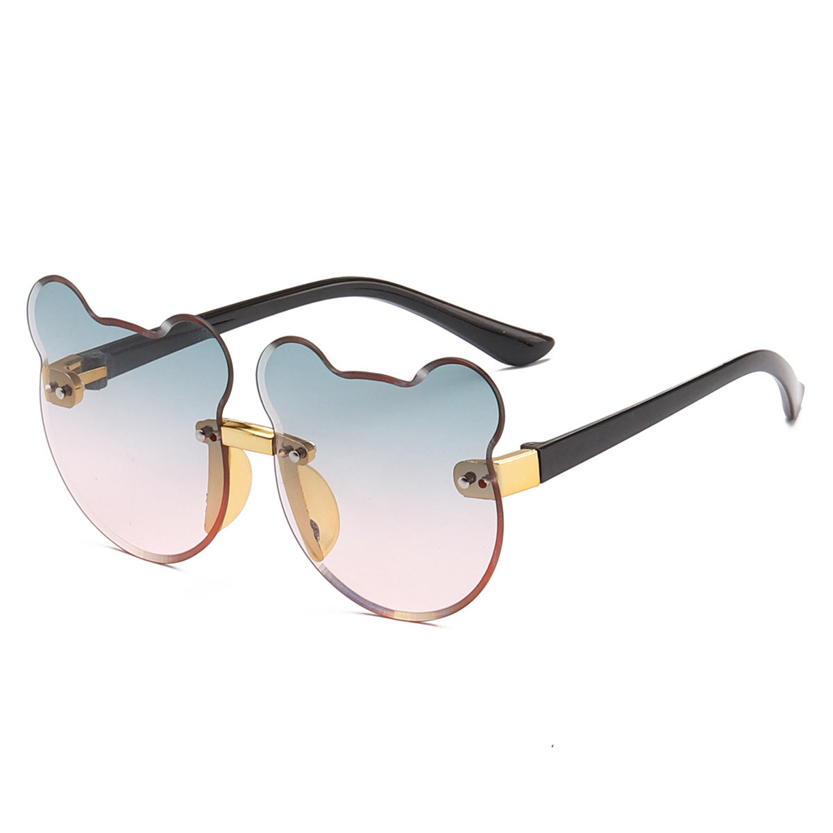 Cat Ear Kids Sunglasses Frameless Shape - Mubimart -  