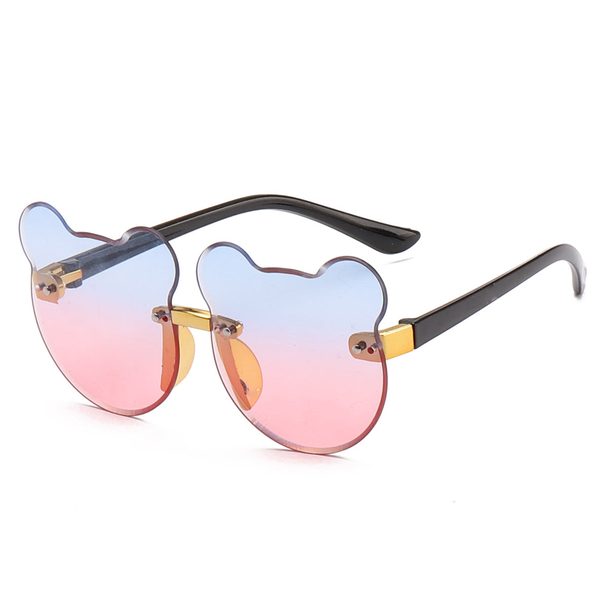 Cat Ear Kids Sunglasses Frameless Shape - Mubimart -  