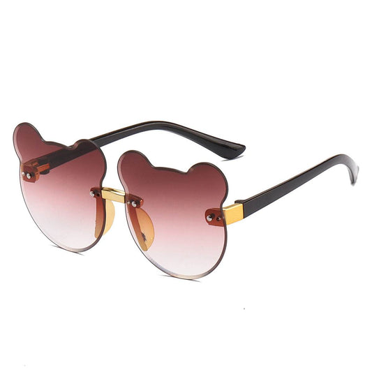 Cat Ear Kids Sunglasses Frameless Shape - Mubimart