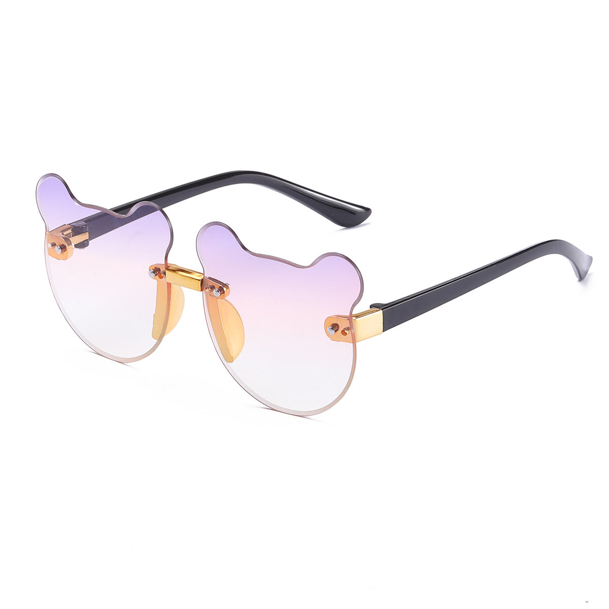 Cat Ear Kids Sunglasses Frameless Shape - Mubimart -  